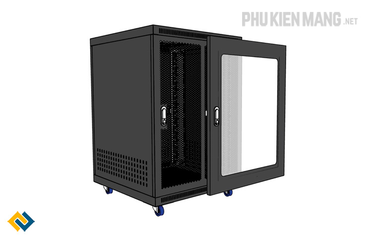 Tủ rack 15U D600, Tủ mạng 15U D600 hãng UNIRACK giá tốt, Tủ mạng 15U D600