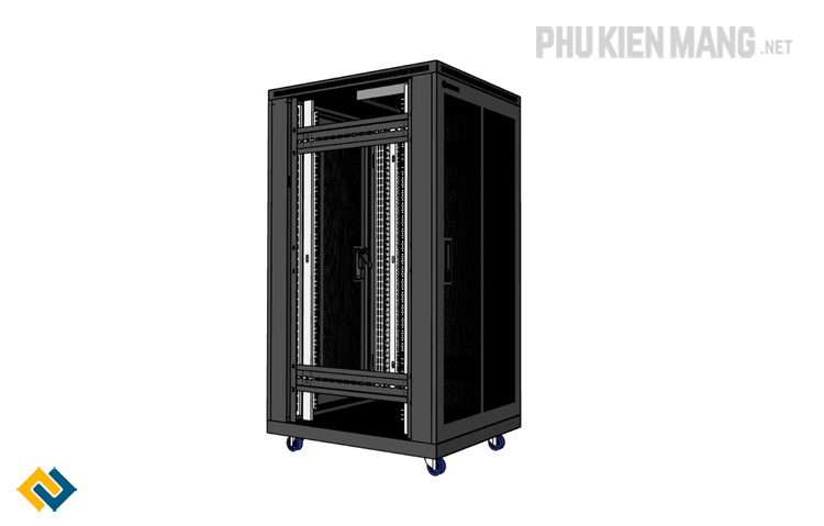 Tủ rack 27U D800 UNIRACK, 2 cửa lưới kích thước H1420*W600*D800mm, Tủ ...
