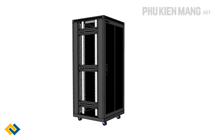 Tủ rack 32U D600, tủ mạng 32U D600, 2 cửa lưới hãng UNIRACK, Tủ mạng ...