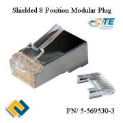 Shielded 8 Position Modular Plug 5-569530-3
