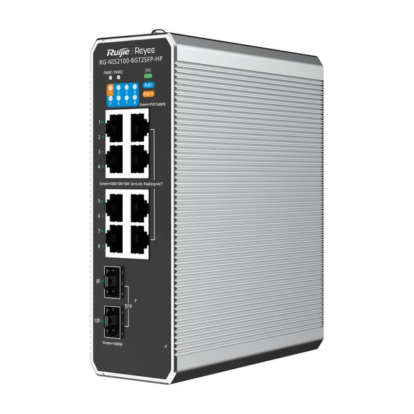 Switch Ruijie RG-NIS2100-8GT2SFP-HP