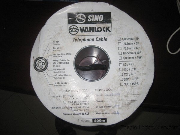 CAP MANG SINO CHINH HANG, DAY MANG SINO 8 LÕI ĐỒNG, CAP MANG SINO GIA RE