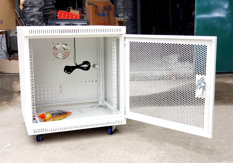 Tủ rack 10U D500, Tủ mạng 10U sâu 500 UNIRACK màu trắng giá rẻ, Tủ mạng ...