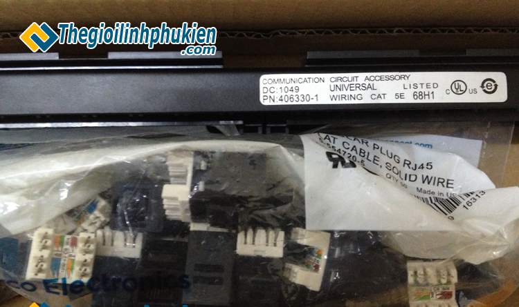 Patch Panel 24 port RJ45 AMP CAT 5E nhân rời, PATCH PANEL 24 PORT CAT5 AMP