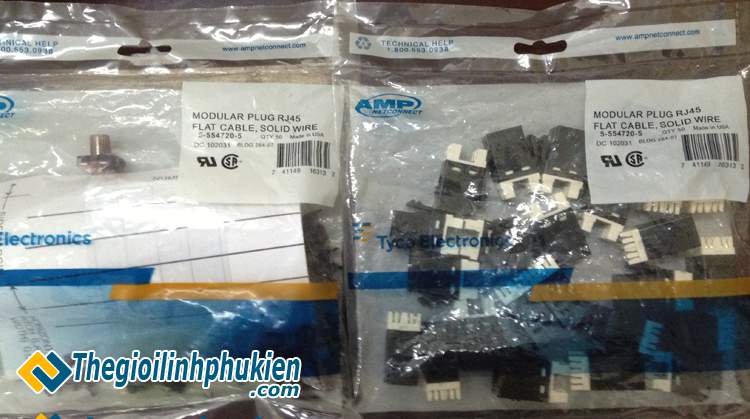 Patch Panel 24 port RJ45 AMP CAT 5E nhân rời, PATCH PANEL 24 PORT CAT5 AMP