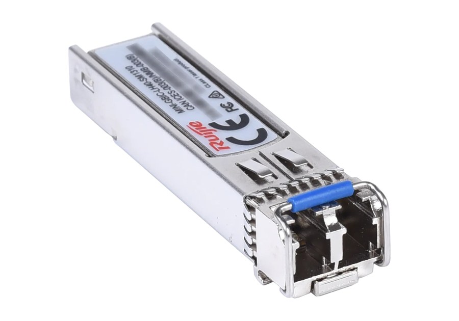 MINI-GBIC-LH40-SM1310 nhìn nghiêng từ phía chốt rút