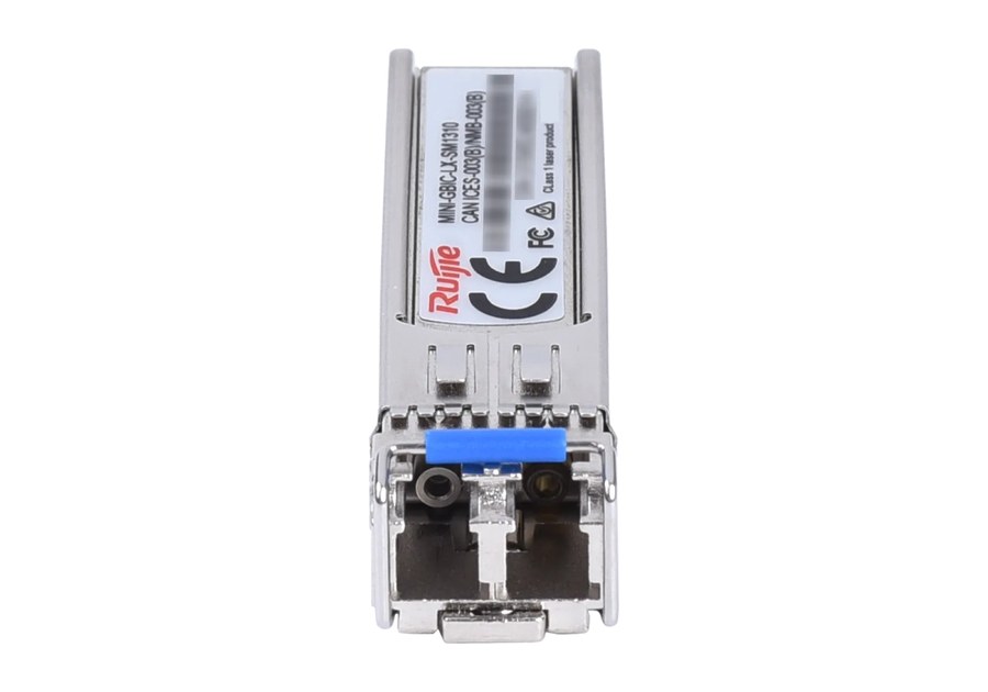MINI-GBIC-LX-SM1310 nhìn thẳng mặt đầu nối LC, sợi đơn mode 9/125 µm theo tài liệu lắp đặt