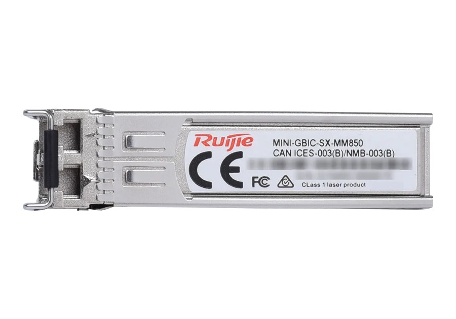 MINI-GBIC-SX-MM850 nhìn ngang, thân SFP 56,5 mm theo datasheet