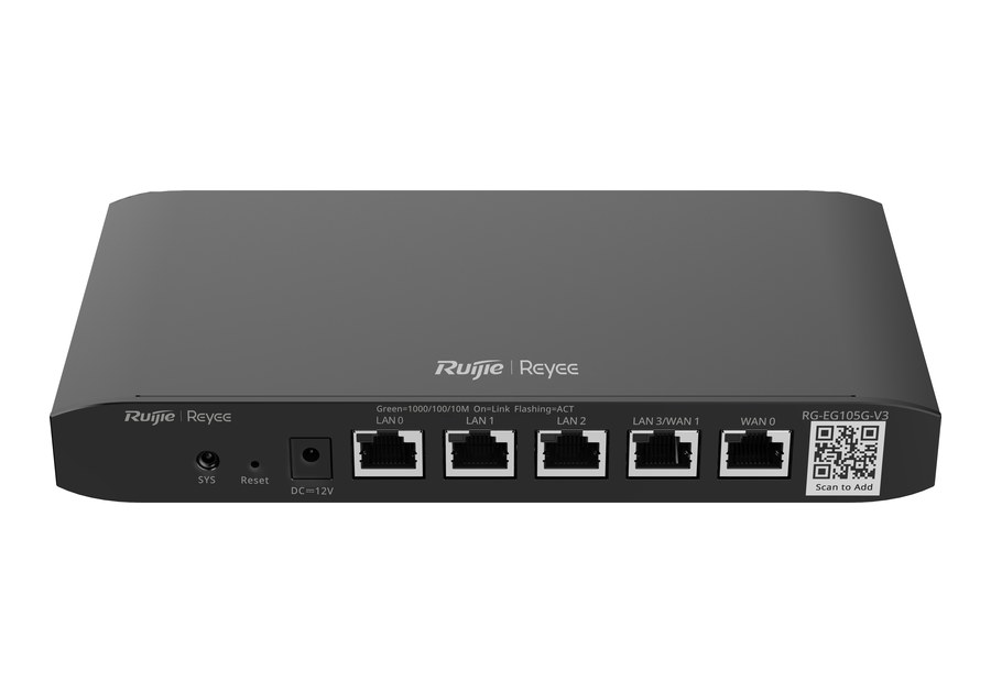 Router Ruijie RG-EG105G-V3 nhìn thẳng mặt trước, ảnh chính hãng