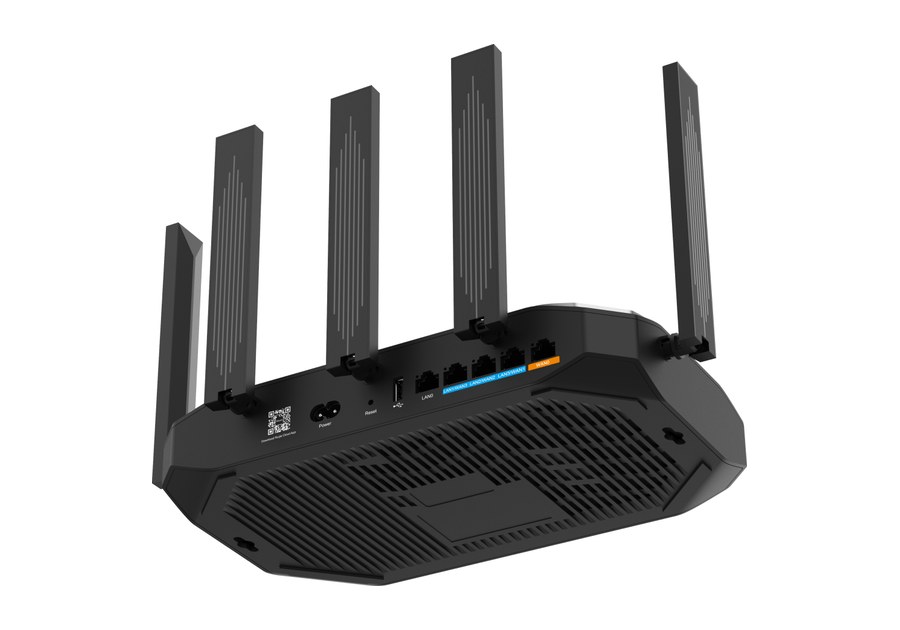 RG-EG105GW-X nhìn từ phía dưới, router để bàn làm mát tự nhiên