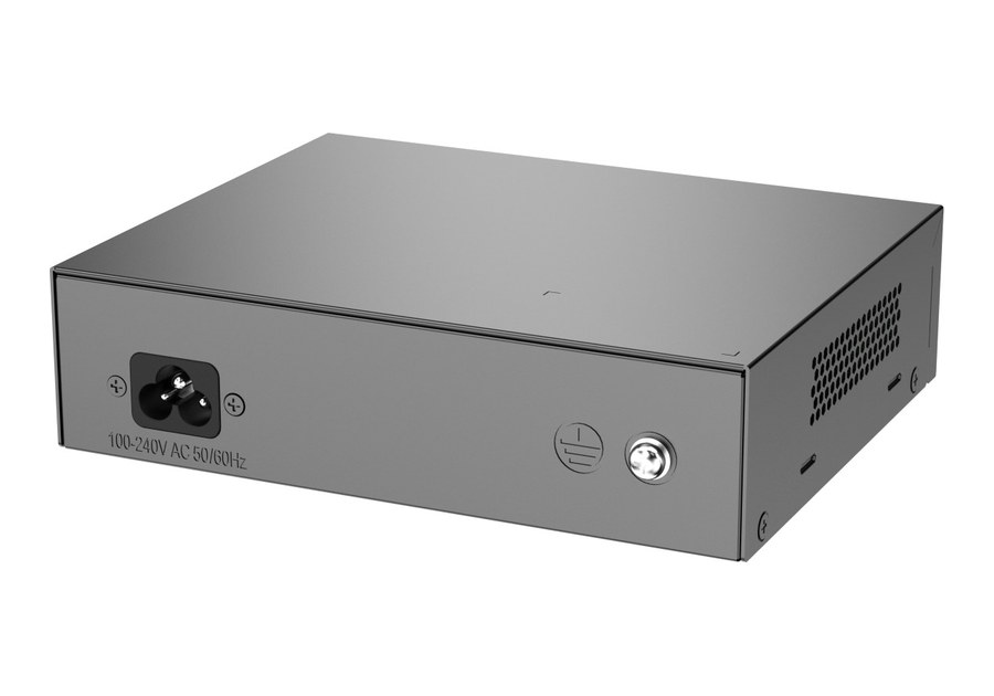 Mặt sau RG-ES110F-P với đầu cắm nguồn AC và cọc tiếp đất