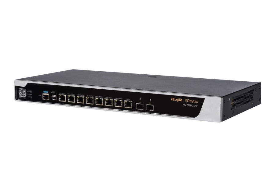 RG-NBR6210-E nhìn nghiêng, rack 1U 19 inch theo datasheet