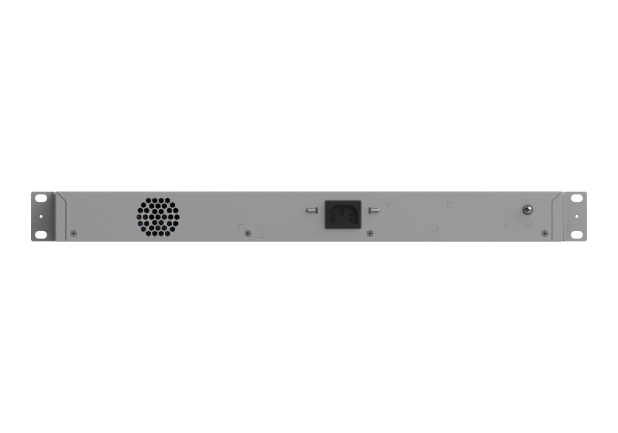 Mặt sau RG-NBS3100-24GT4SFP-P-V2, nguồn cố định 100–240 V AC theo datasheet