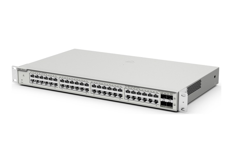 RG-NBS3200-48GT4XS nhìn nghiêng, switch 48 cổng lắp tủ rack