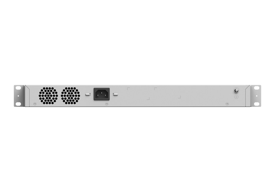 Mặt sau RG-NBS3200-48GT4XS-P-V2, hai quạt và đầu cắm nguồn AC