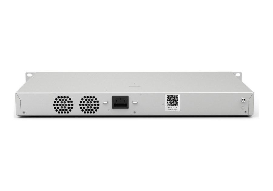 Mặt sau RG-NBS5100-48GT4SFP với 2 quạt và đầu cắm nguồn AC