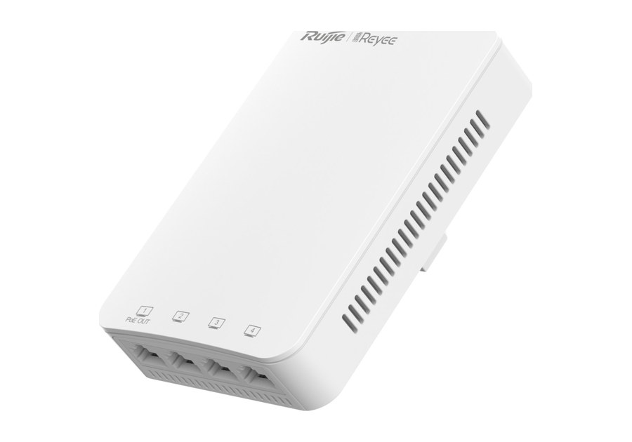 Access point Ruijie RG-RAP1200(P) nhìn chéo từ phía dưới, ảnh của hãng