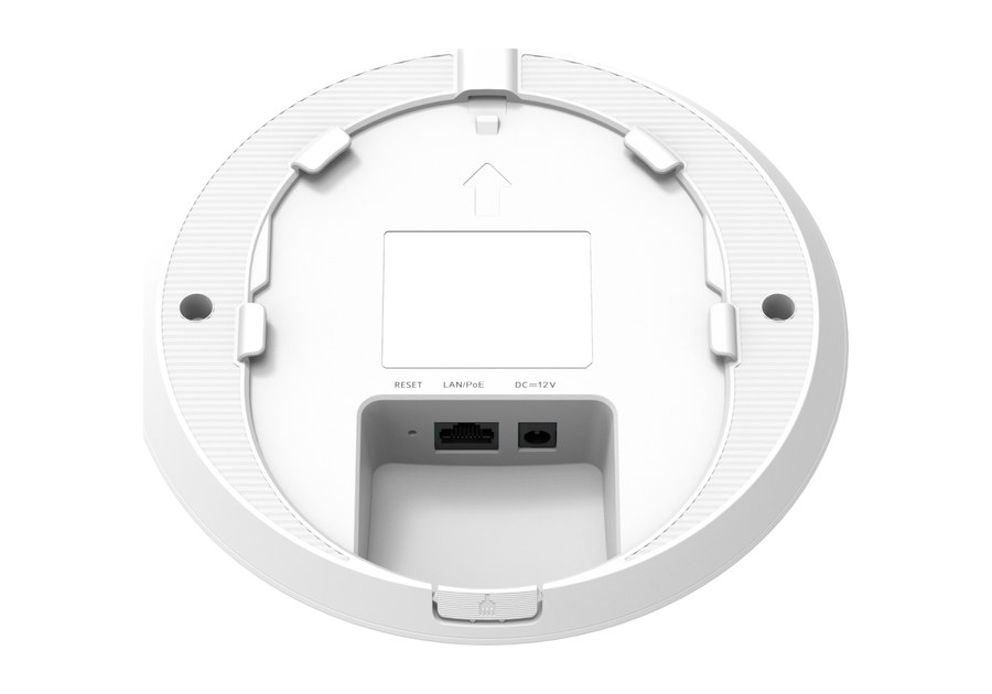 Mặt lưng RG-RAP62 với giá treo, lắp trần hoặc tường theo datasheet