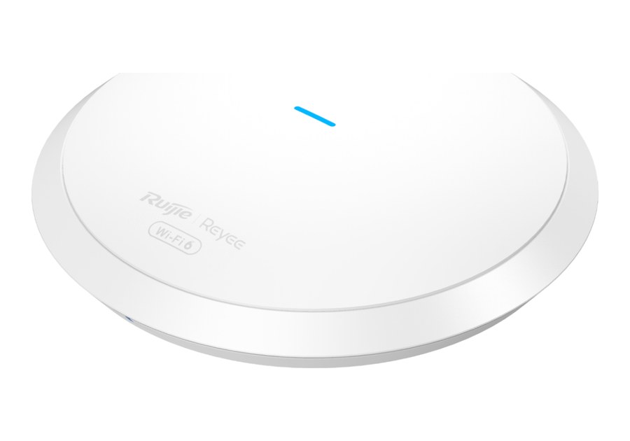 Access point Ruijie RG-RAP62 dạng tròn nhìn chéo từ trên, ảnh chính hãng