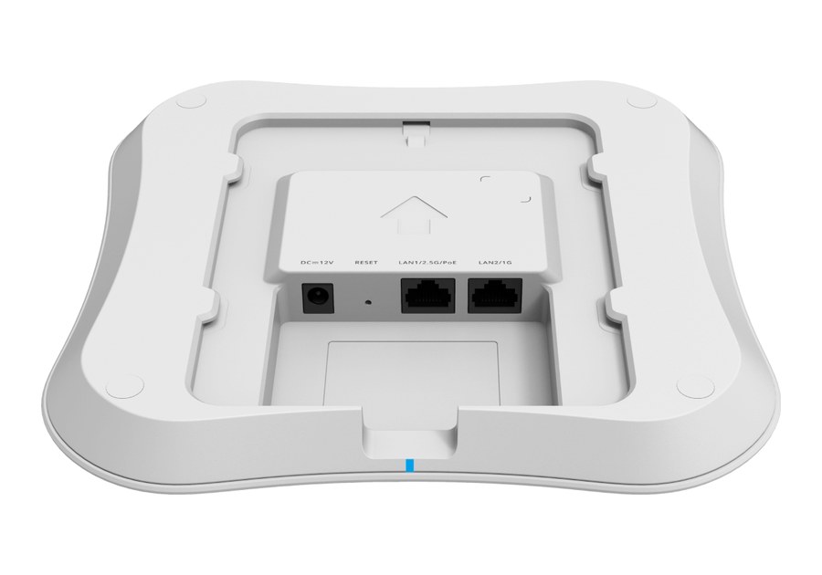 Mặt sau RG-RAP72Pro nhìn nghiêng, cổng 2,5GE và cổng GE theo datasheet