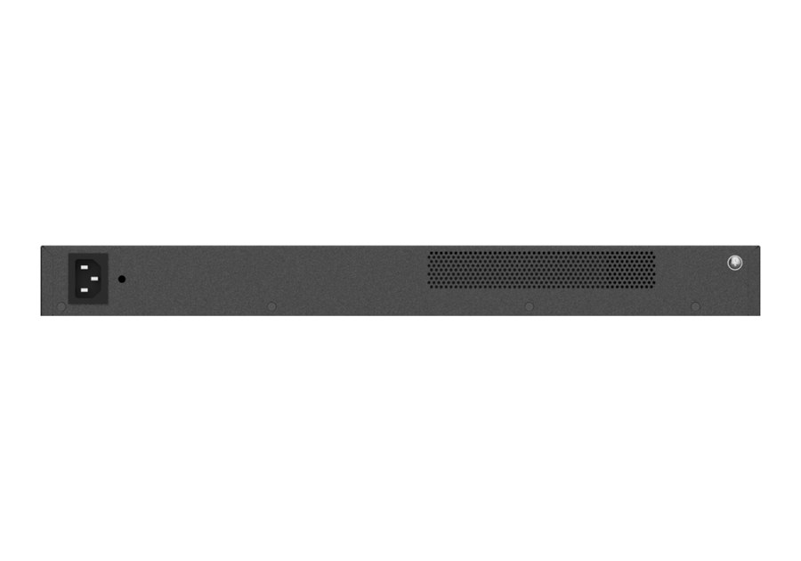 Mặt sau RG-S2915-24GT4MS-L với đầu cắm nguồn AC cố định