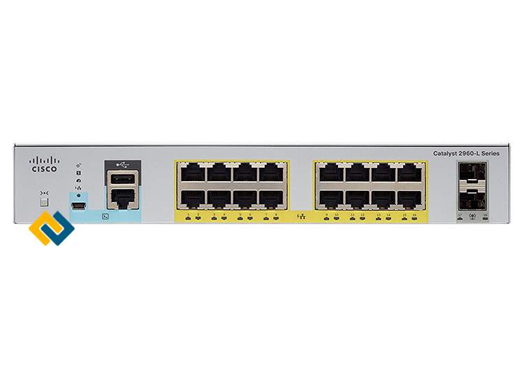 Switch Cisco WS-C2960L-16PS-LL Catalyst 2960L 16 port GigE PoE 2 x 1G SFP LAN Lite